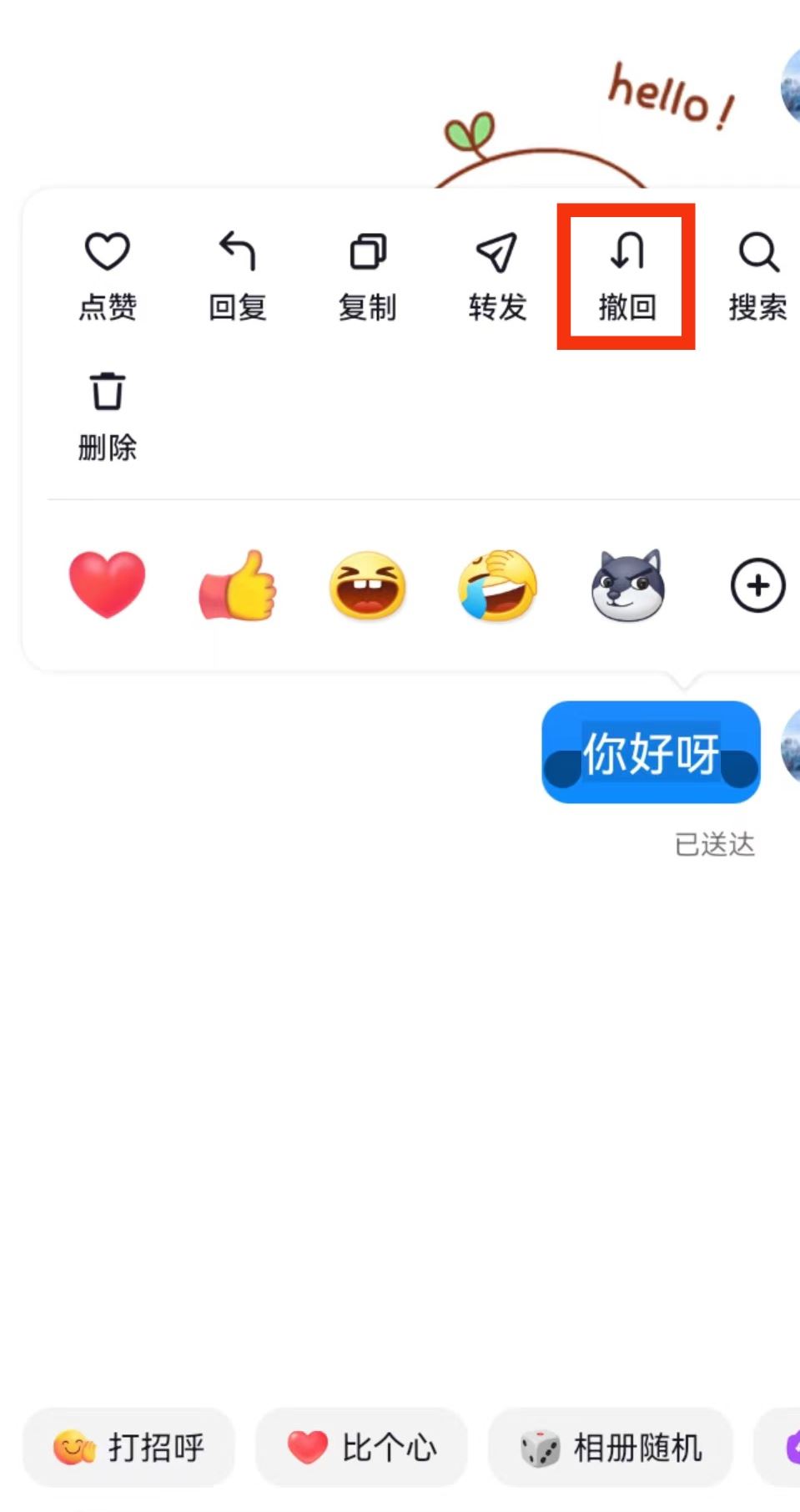 抖音私信怎么撤回？